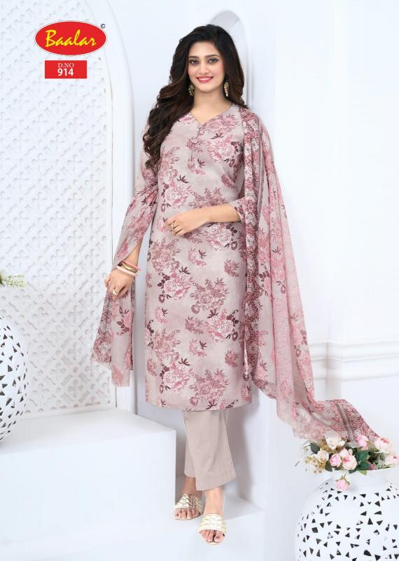 Baalar pashmina vol 9 wholesale cotton dress material catalogue